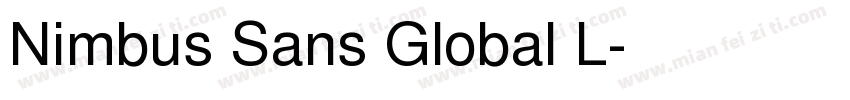 Nimbus Sans Global L字体转换